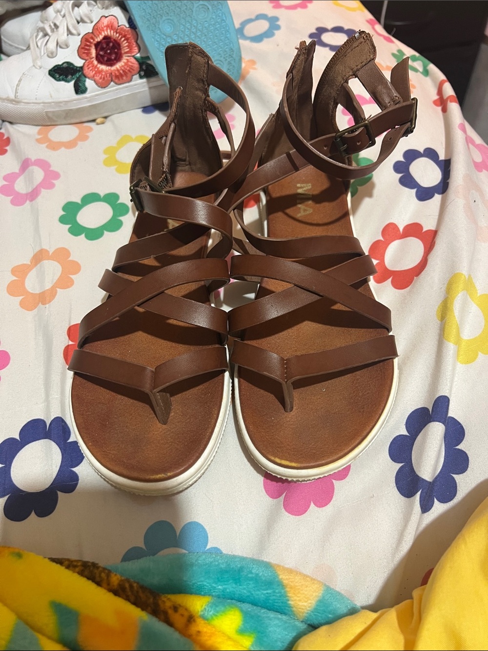 MIA Brown Strappy Women's Gladiator Sandals